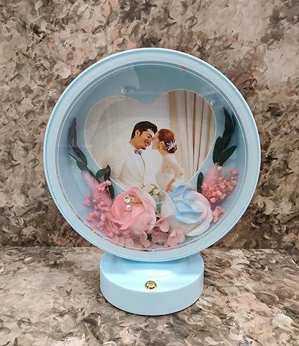 Personalized Circle LED Light Photo Frame