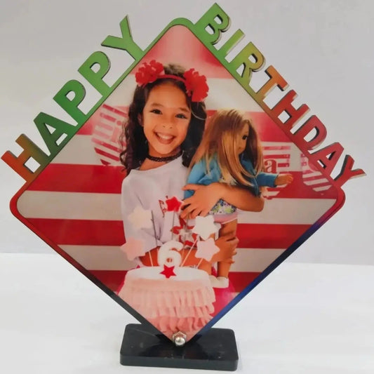 Personalized Acrylic Happy Birthday Photo Frame